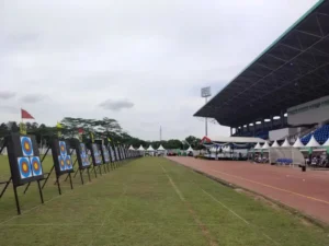 Foto : Suasana Kejurnas Panahan di Gor Kadrie Oening saat Isoma