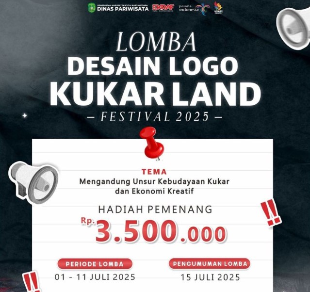 Foto : Dokumentasi, Sayembara Logo Kukar Land Festival 2025 Resmi Dibuka, Dispar Kukar Dorong Partisipasi Kreatif Warga. (Istimewa)