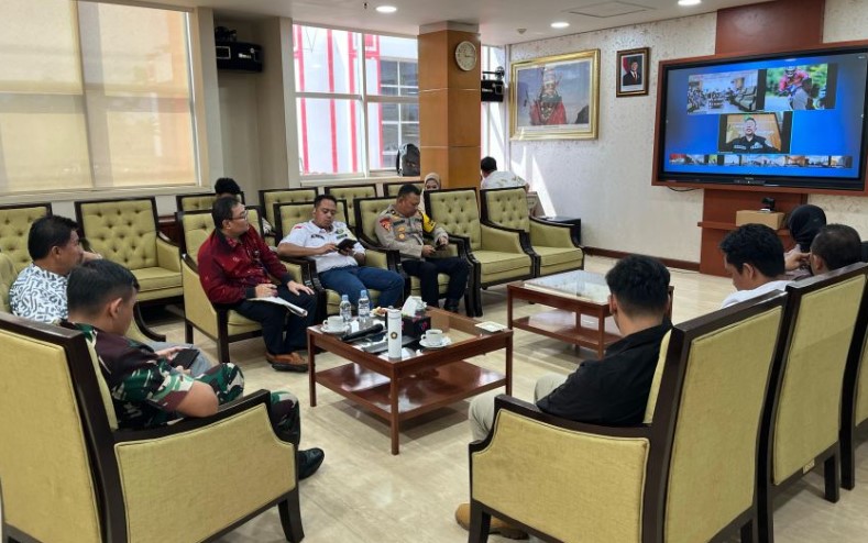 Foto : Sekda Kukar Sunggono Pastikan PSU Berjalan Sebut Partisipasi 60 Persen Sudah Baik .(Istimewa)