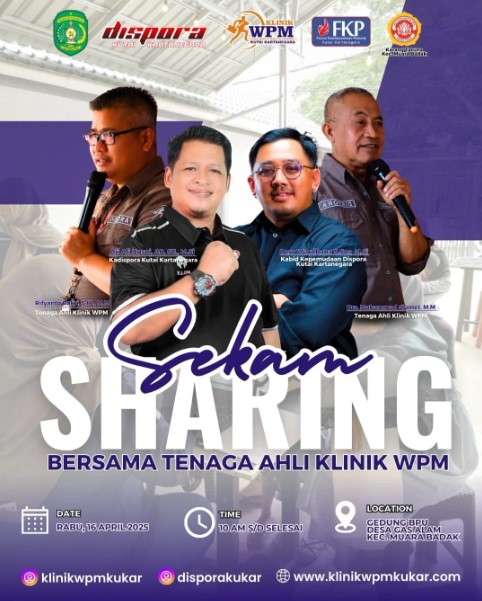 Foto: Sekam Sharing Dispora Kukar, Komitmen Nyata Dukung Ekonomi Kreatif Anak Muda di Kecamatan.